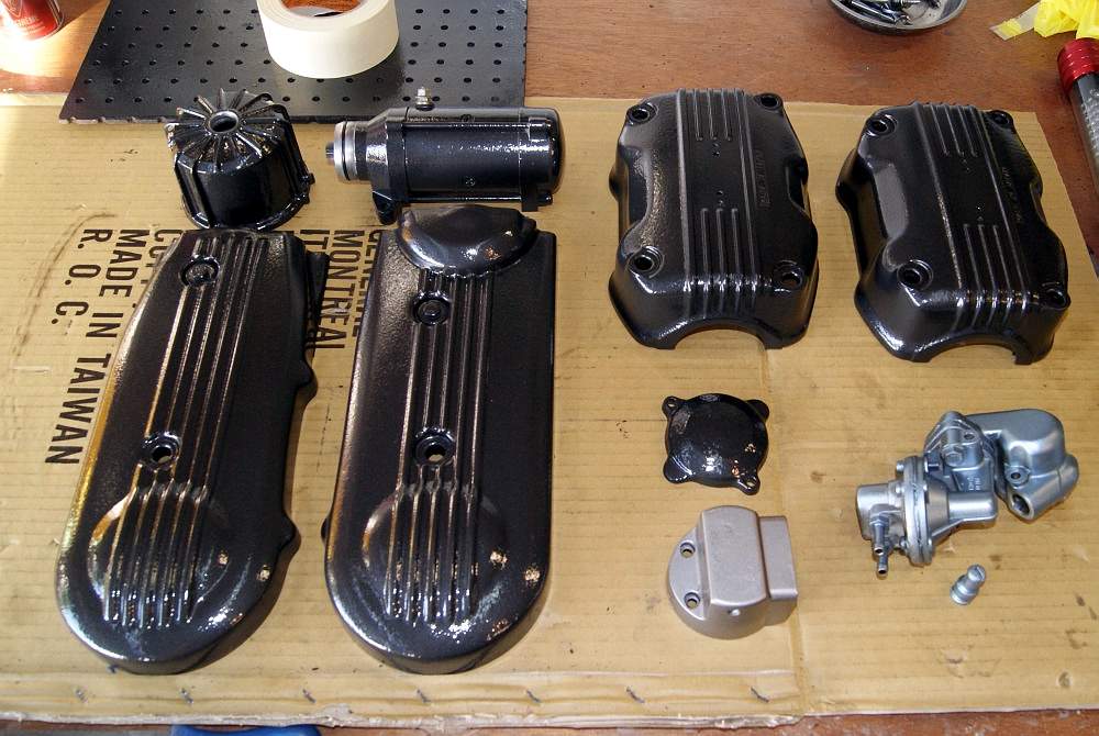 Painted engine covers &c